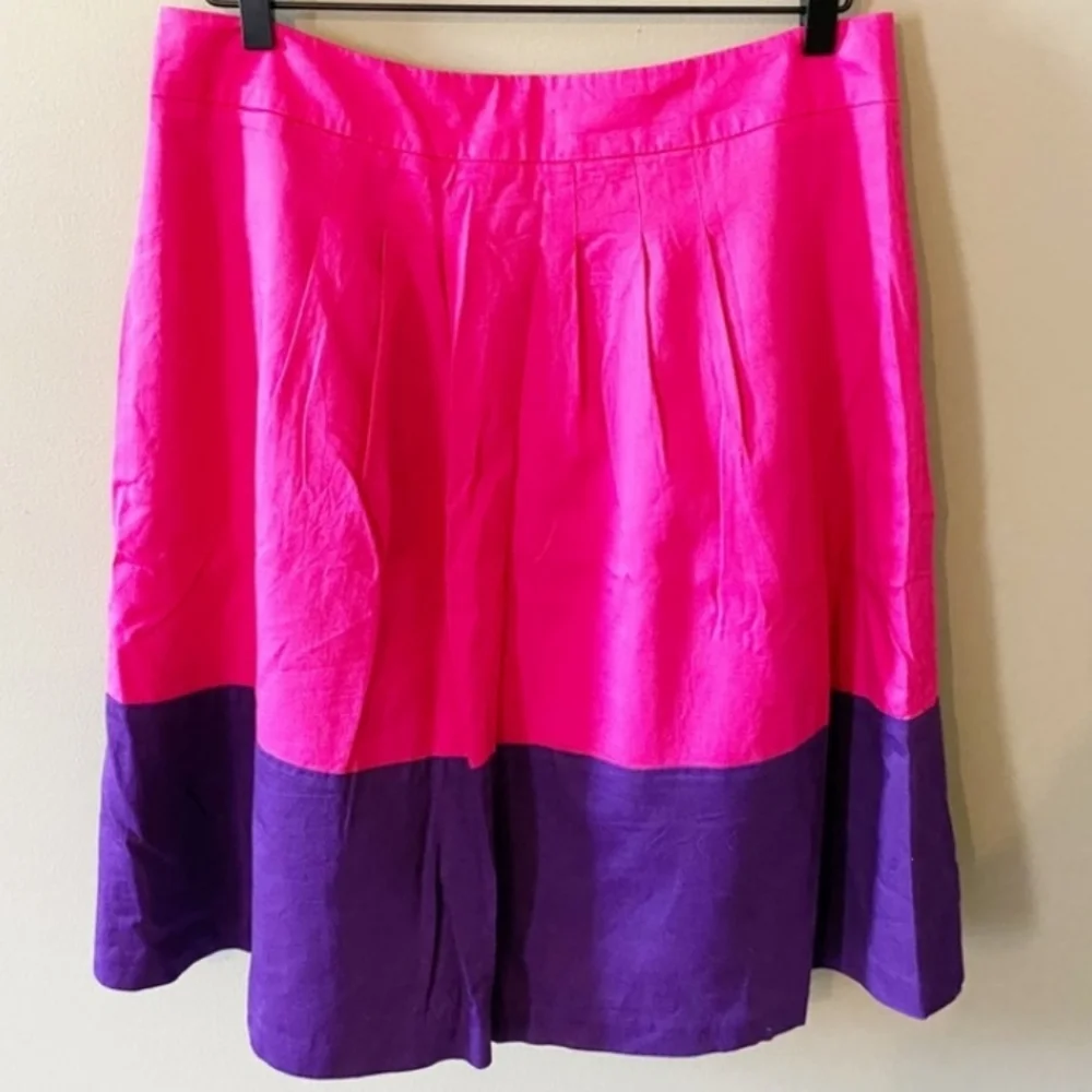 Pink Skirt with Purple Hem